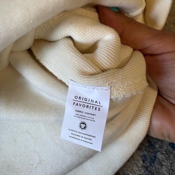 THE PICK Cream Embroidered PCKLBALL Unisex Hoodie medium NWT - Picture 4 of 5